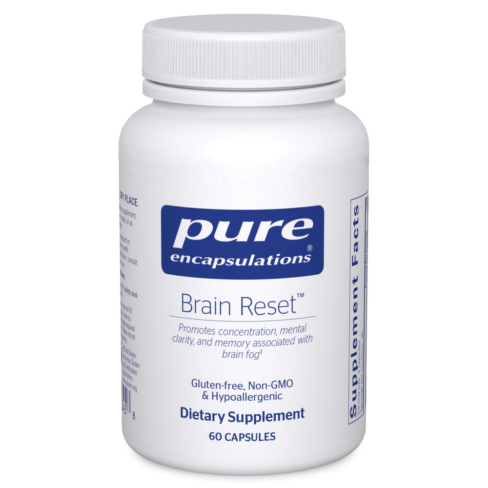 Pure Encapsulations Brain Reset bottle and capsules