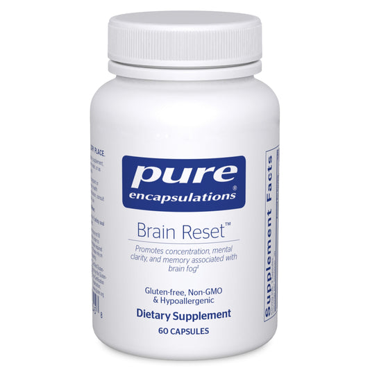Pure Encapsulations Brain Reset bottle and capsules