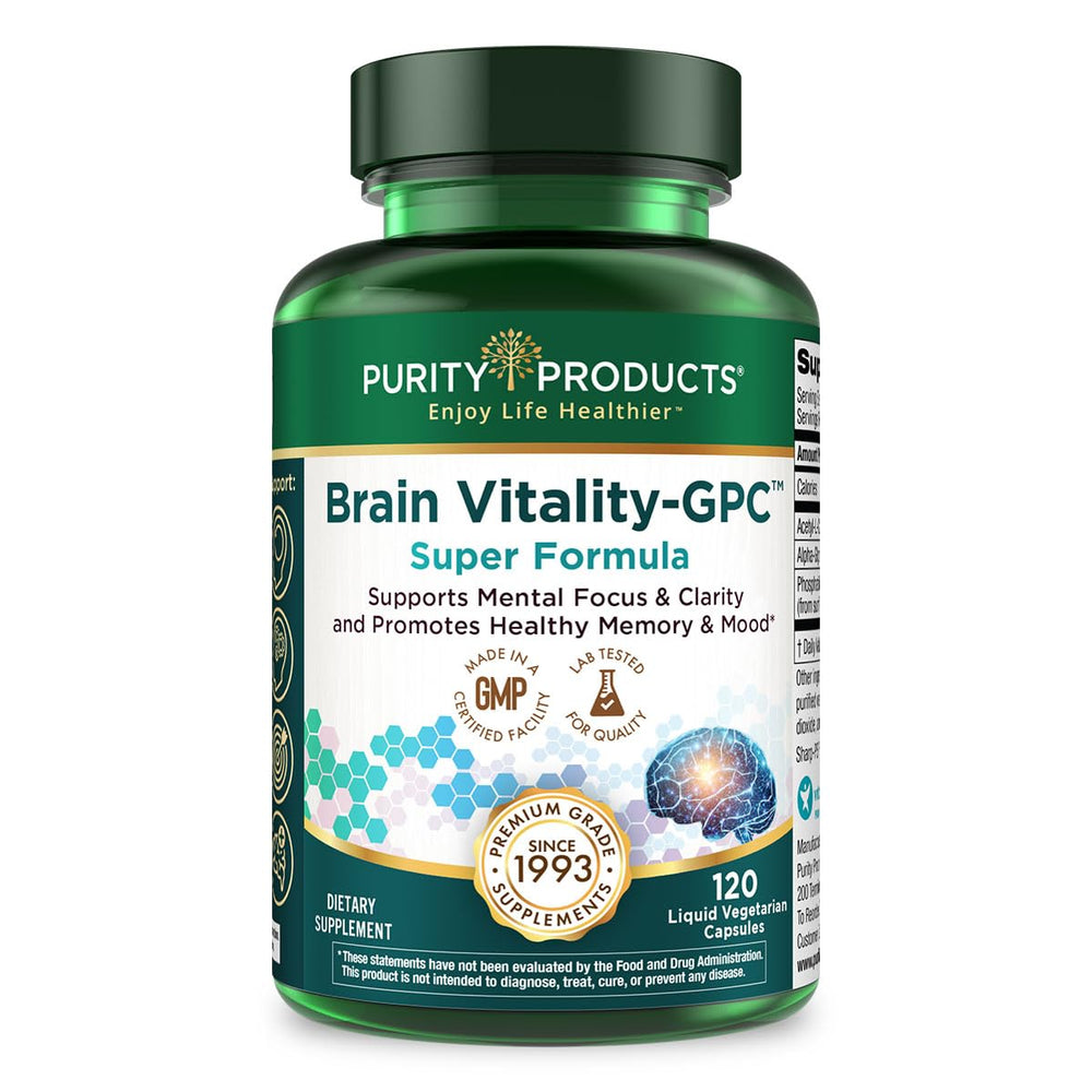Purity Products Brain Vitality GPC Super Formula bottle front