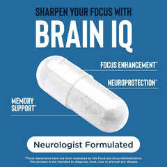 Brain health concept illustration with BrainIQ