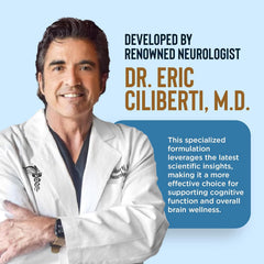 Adult taking BrainIQ for daily cognitive support