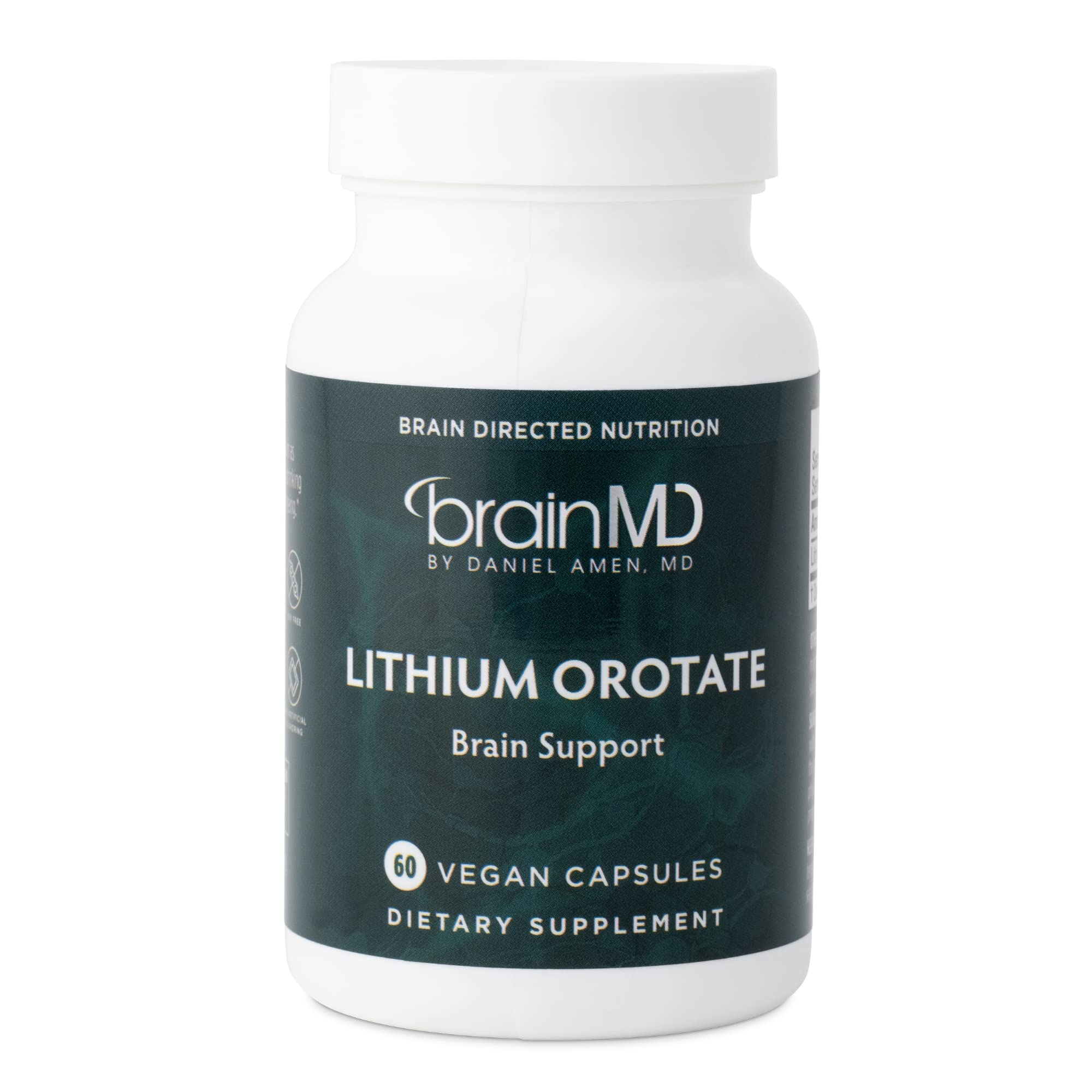 BRAINMD Dr Amen Lithium Orotate bottle - 60 capsules