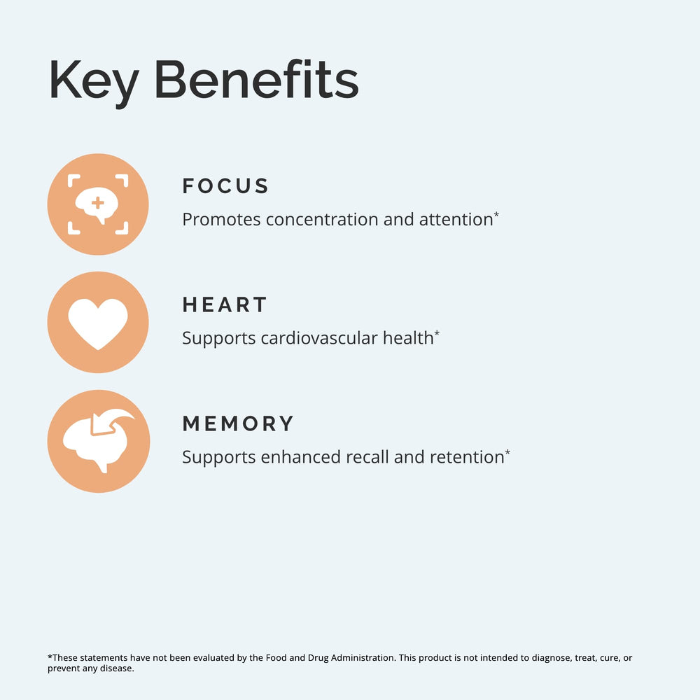 Graphic highlighting heart, brain and immune health benefits of Omega-3 Power Squeeze