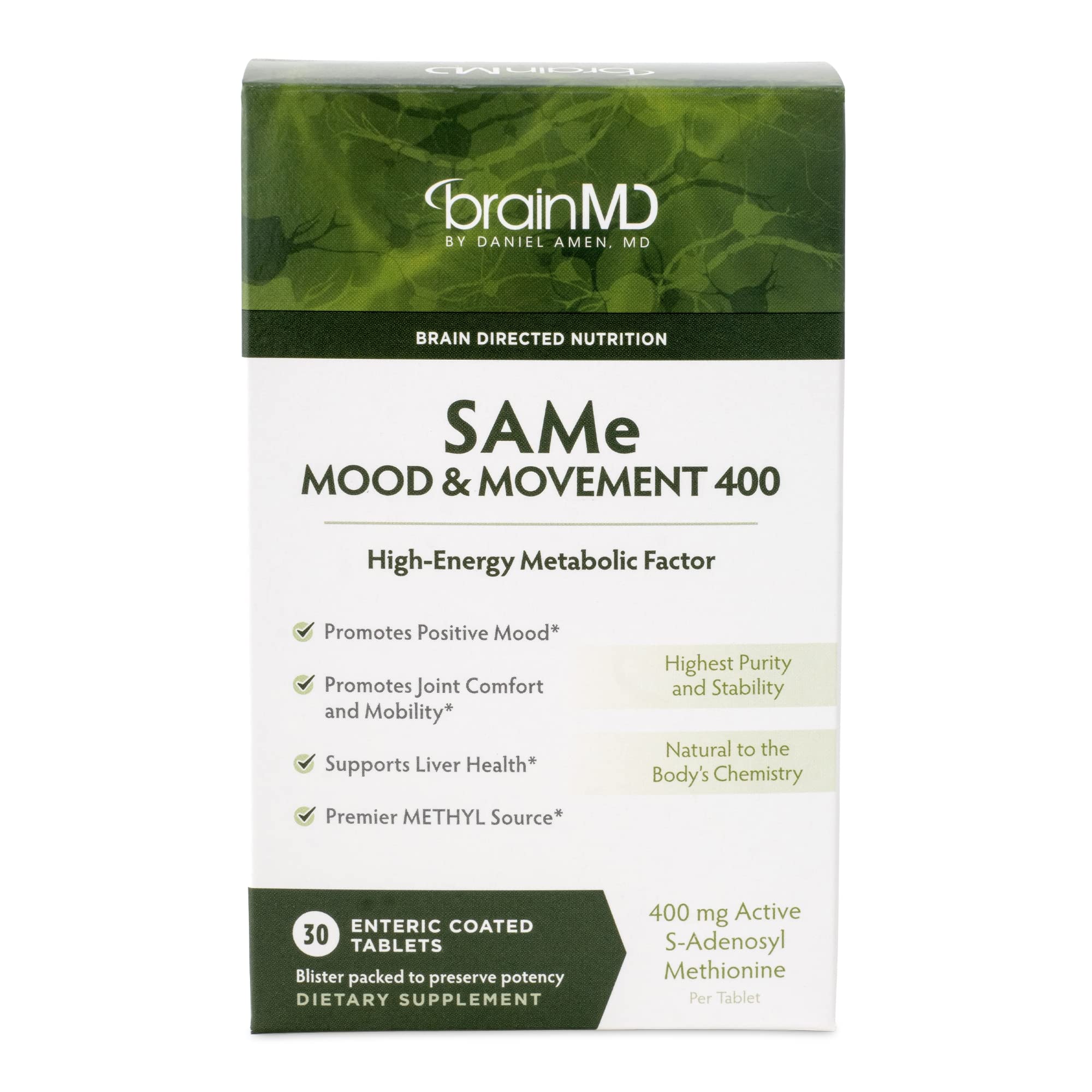 BRAINMD Dr Amen Same Mood & Movement bottle front view with label