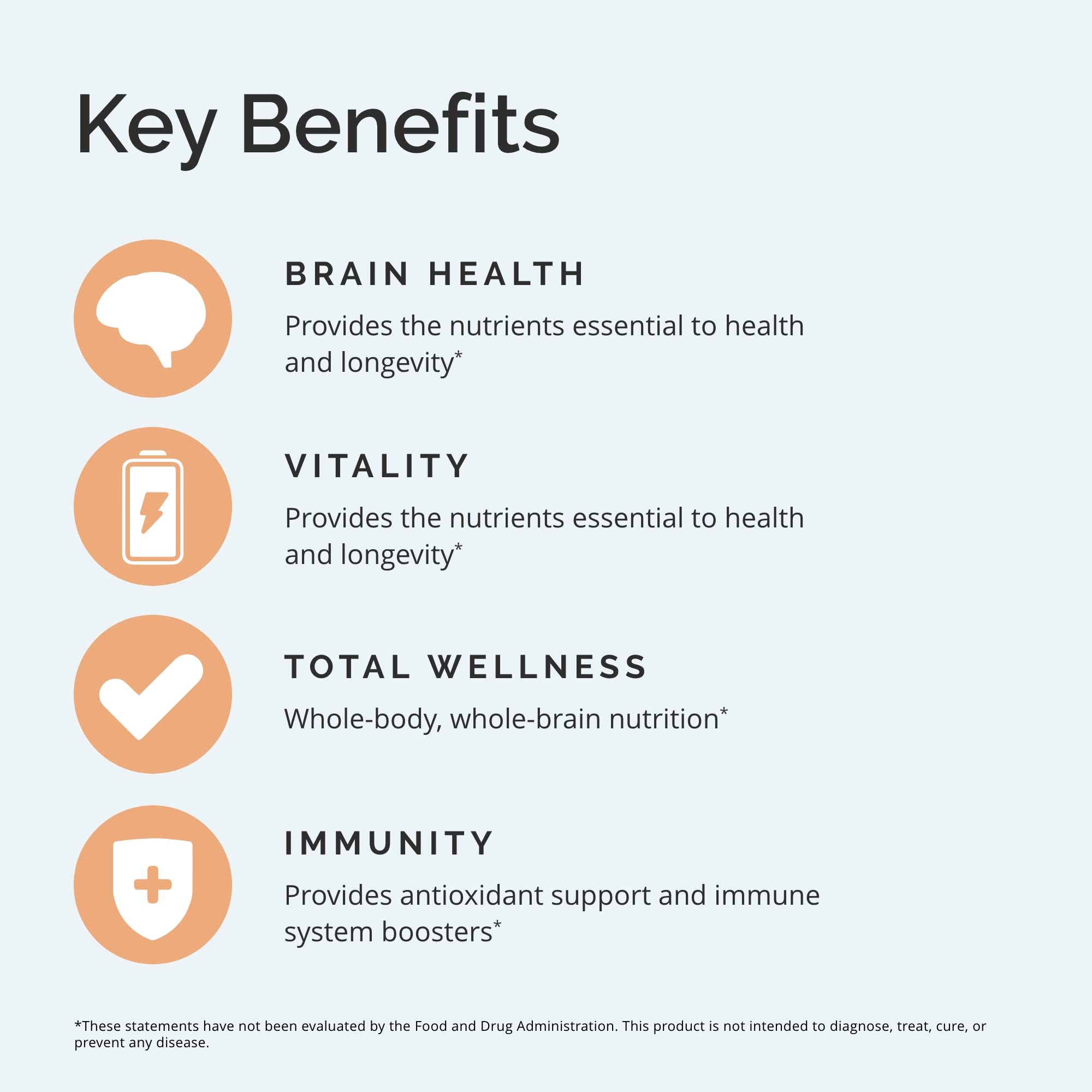 Serving scoop with prepared Neuro Greens shake