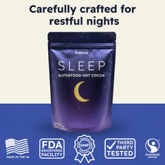 Relaxing bedtime ritual with warm Brainoa Sleep Cocoa