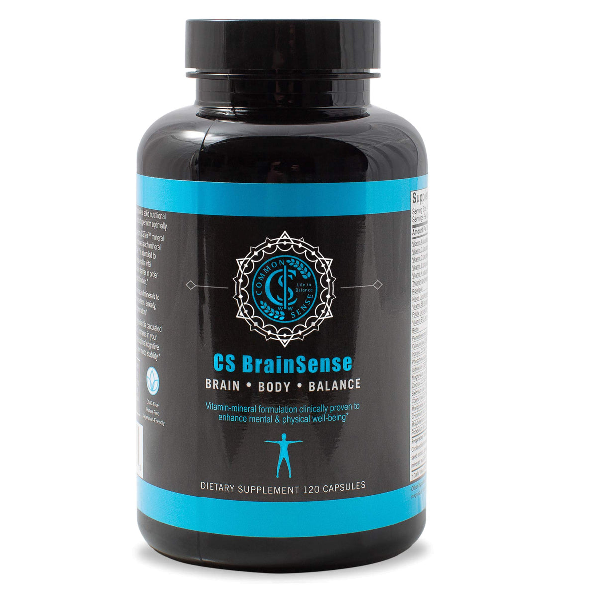 BrainSense Mood Stabilizer bottle with 120 capsules