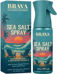 BRAVA Sea Salt Spray bottle delivering natural texture for effortless beachy hair