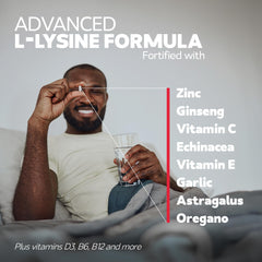 Gluten-free dairy-free lysine supplement label