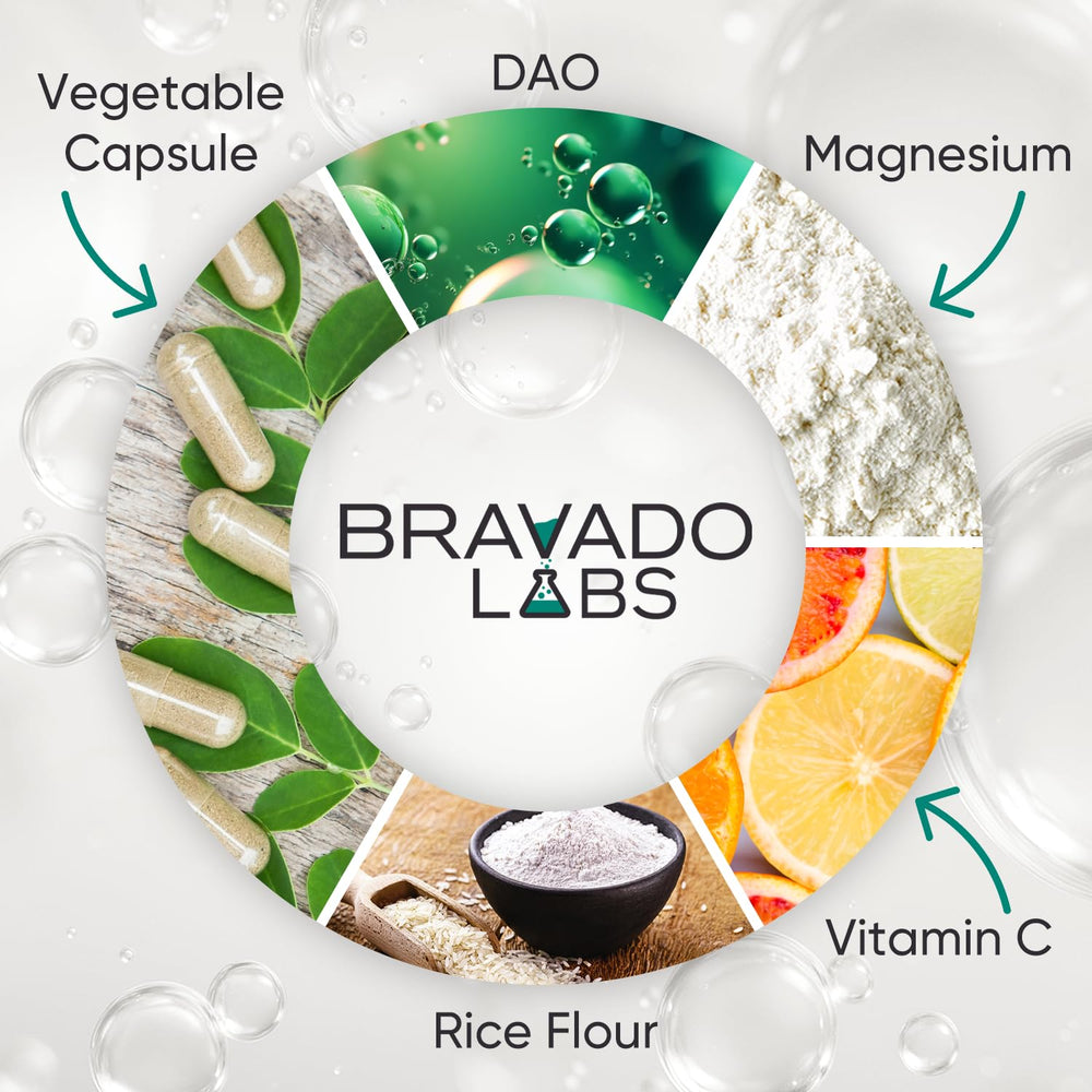 Label detail showing 30,000 HDU DAO enzyme potency
