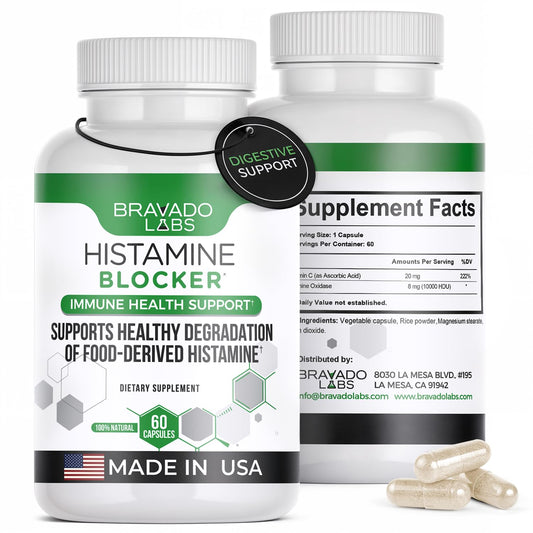Bravado Labs Histamine Blocker bottle with 60 capsules