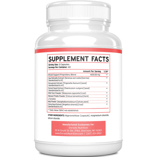 Two-month supply packaging for Breast Support Pills