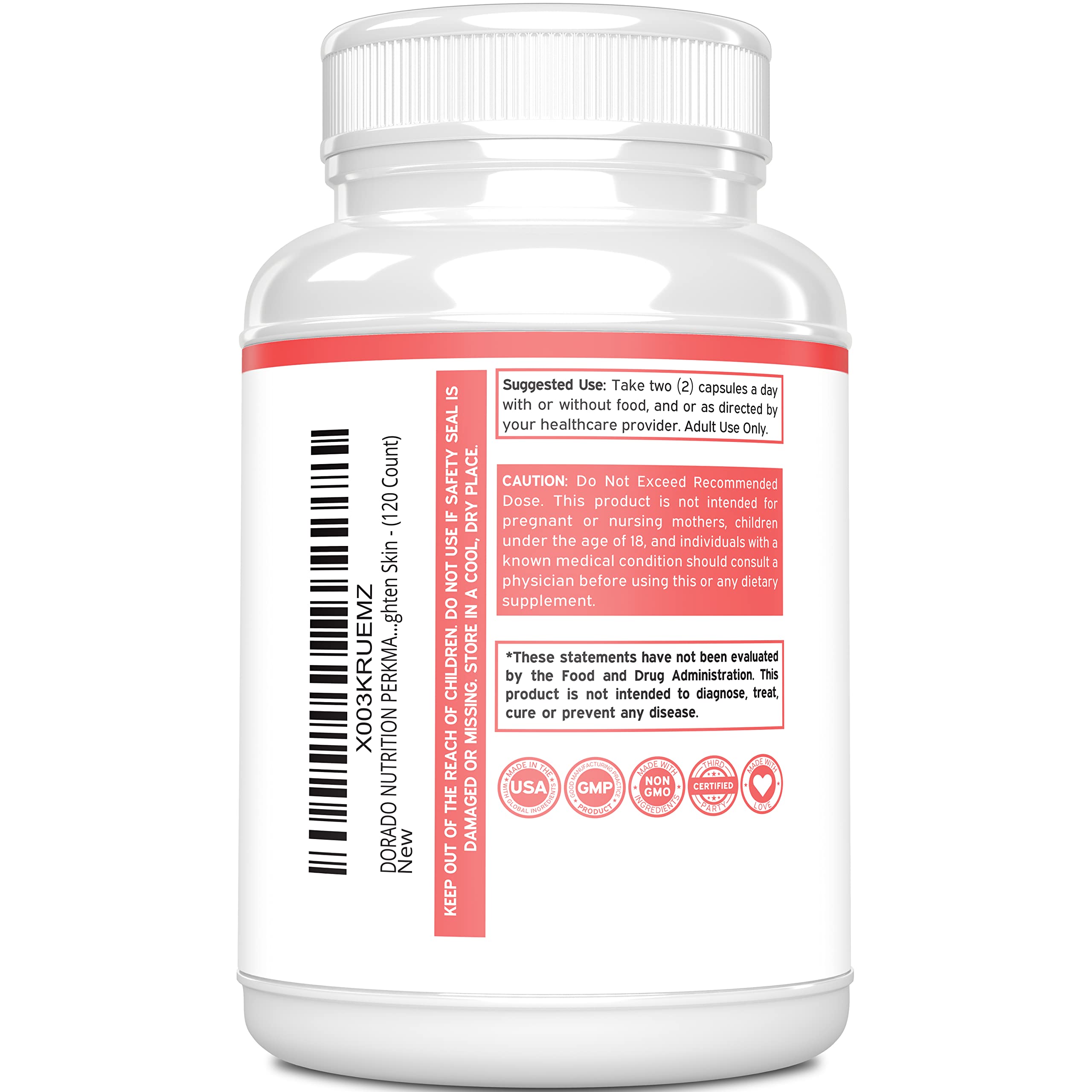 Close-up of proprietary blend ingredients: Fenugreek, Saw Palmetto, Fennel Seed