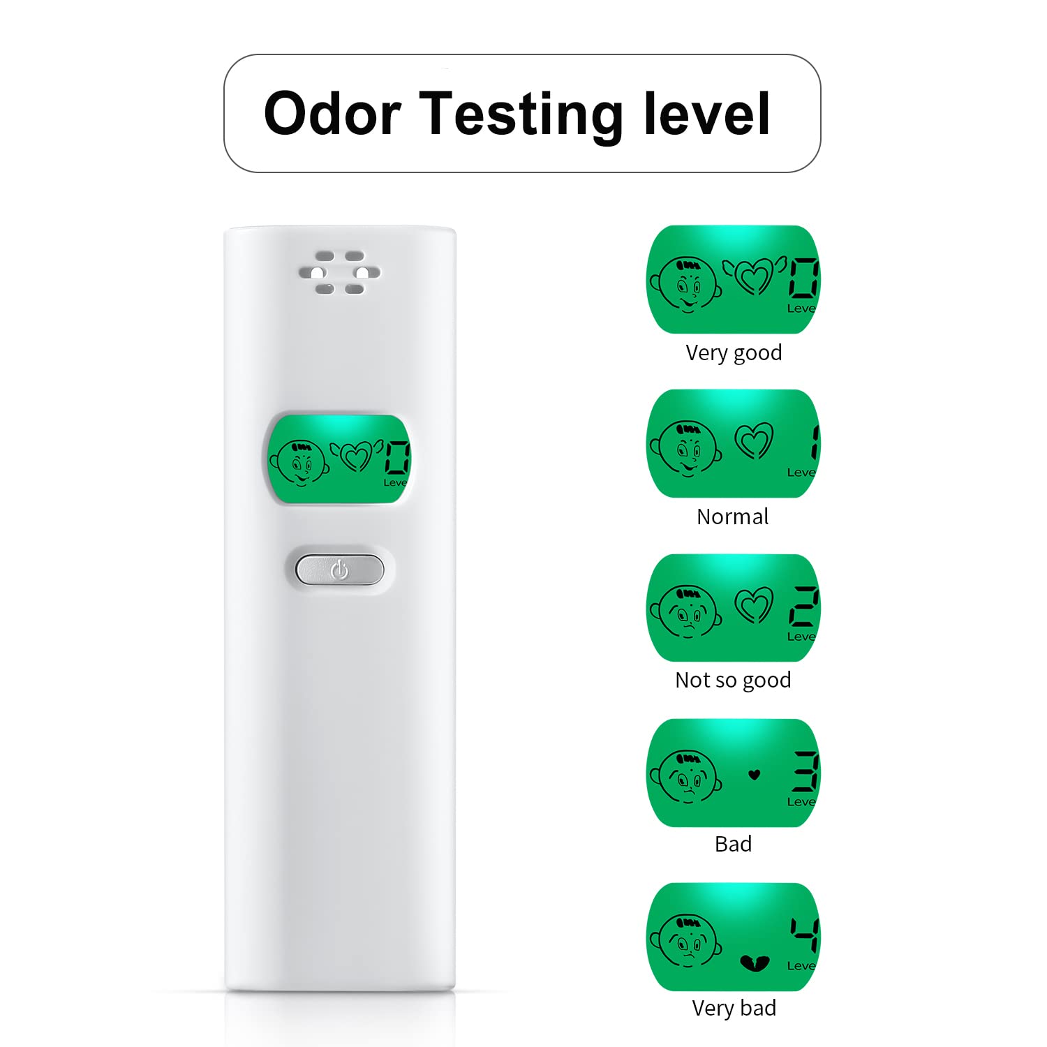 Rear view of breath smell analyzer