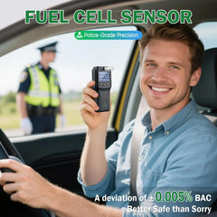 Police-grade fuel cell sensor breathalyzer