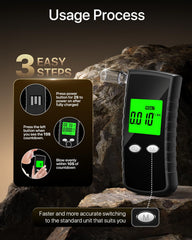 Includes 10 mouthpieces for multiple tests
