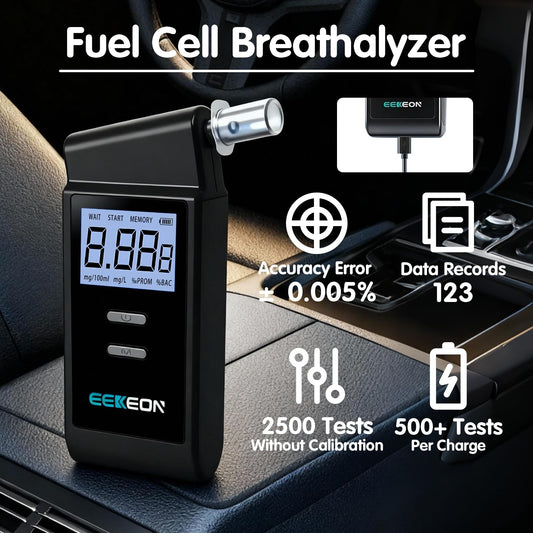 Ultra-portable breathalyzer smaller than a smartphone for everyday carry