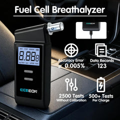 Ultra-portable breathalyzer smaller than a smartphone for everyday carry