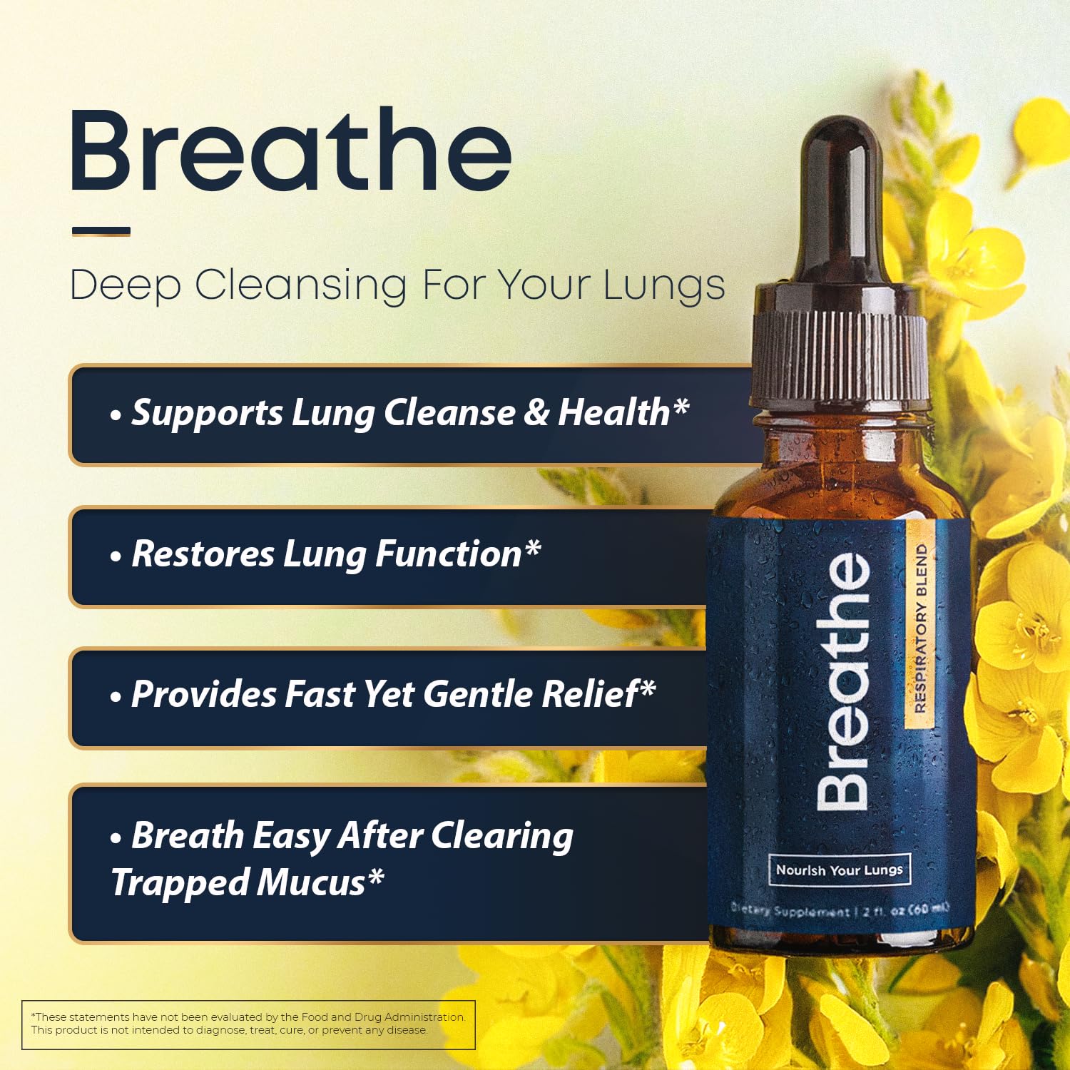 Back label of BREATHE 8-IN-1 Mullein Drops bottle