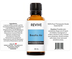 Diffuser releasing aroma with Breathe Air blend by Revive Essential Oils