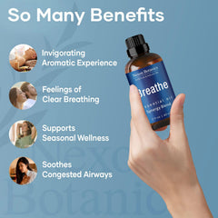 Breathe essential oil blend packaging