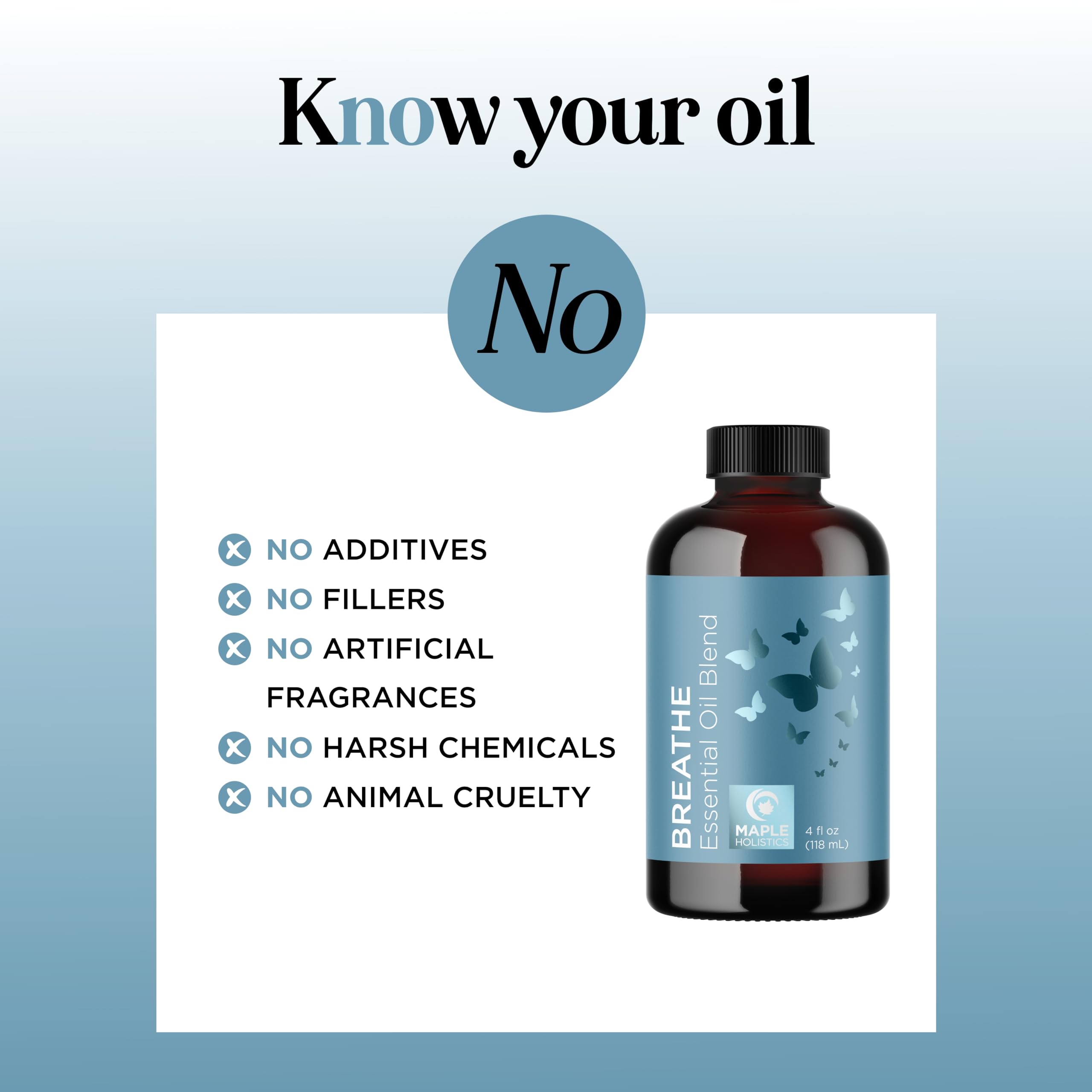Minty fresh essential oil bottle for diffuser