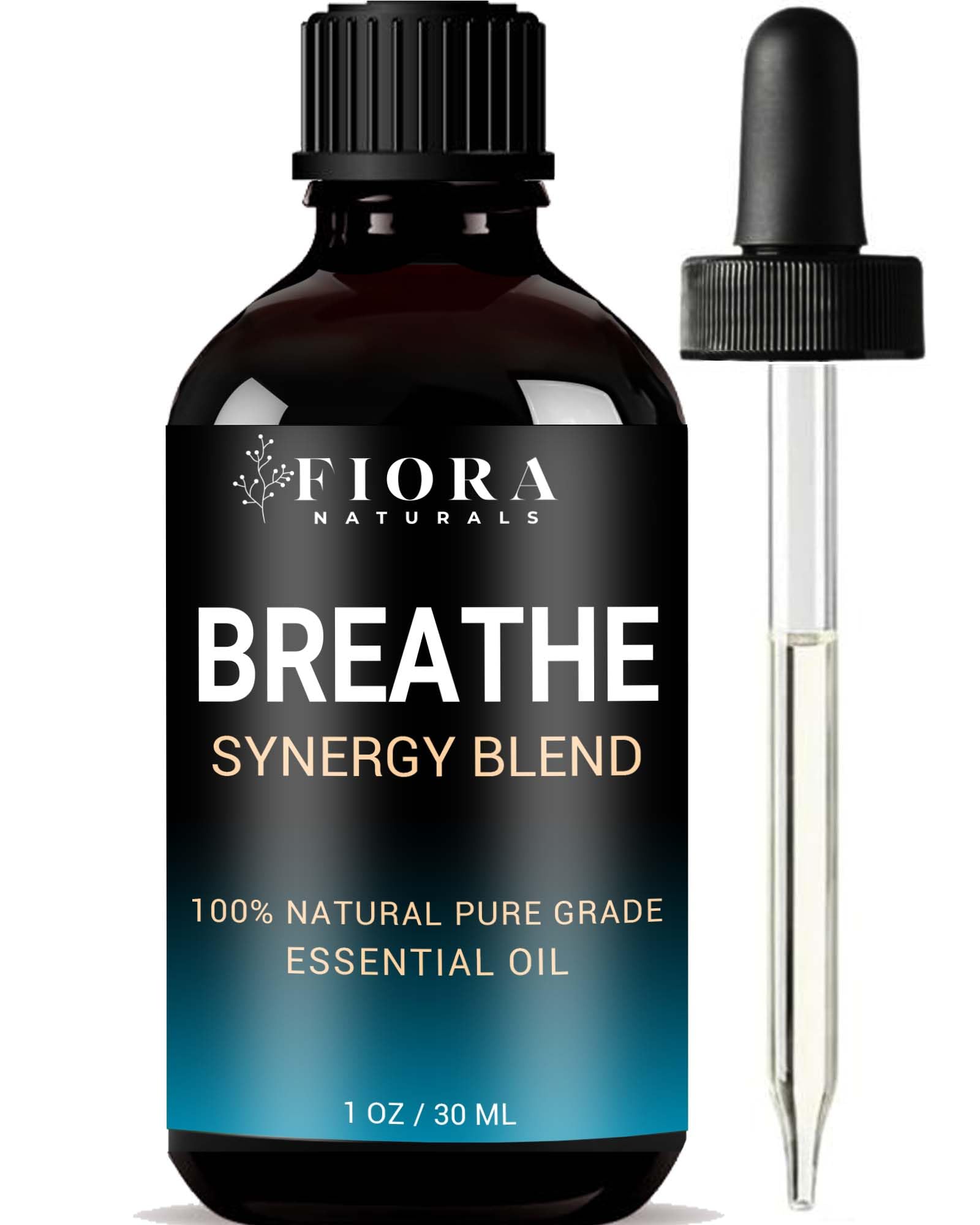 Breathe essential oil bottle ready for diffuser setup