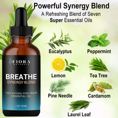 Breathe essential oil diffusing with mist
