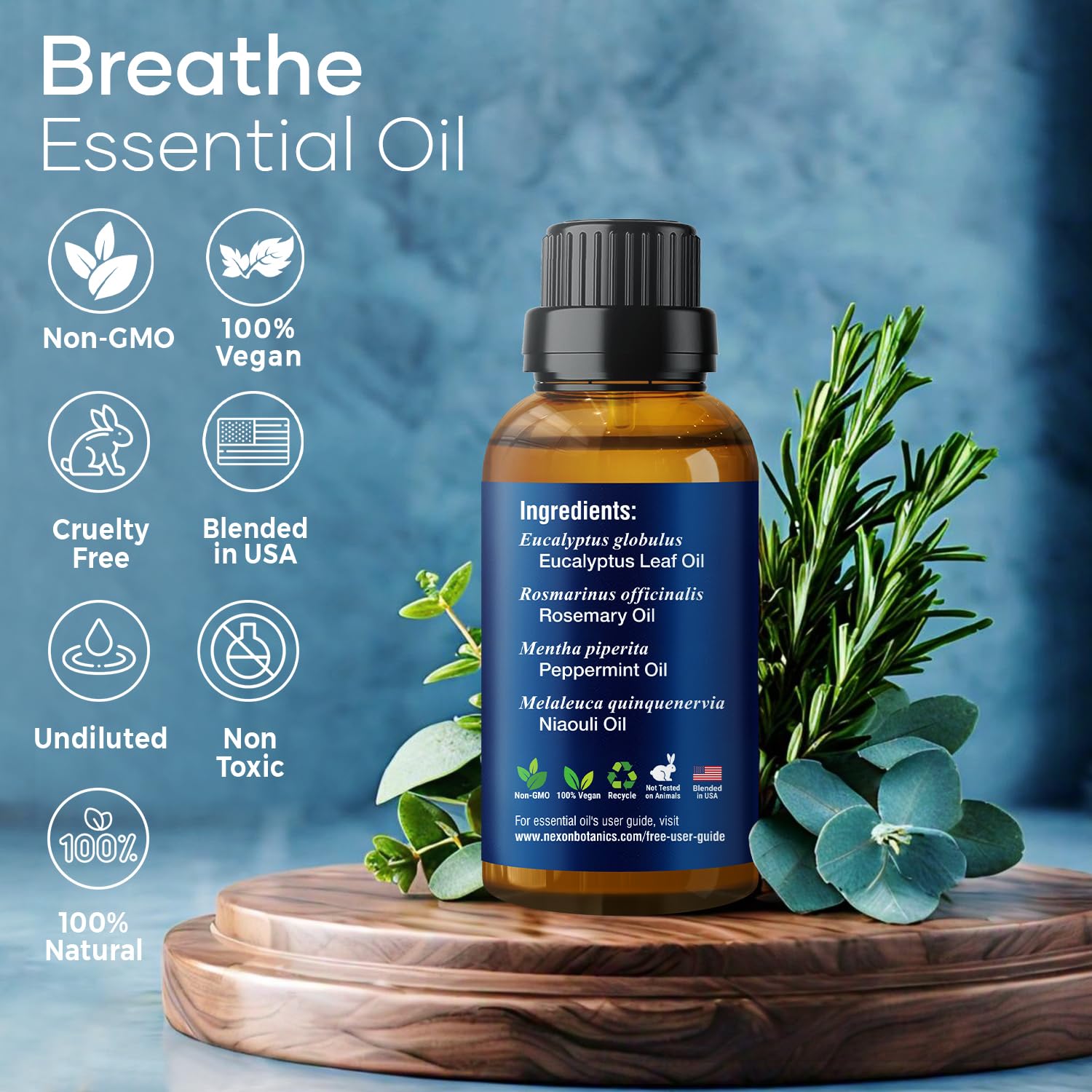 Diffuser usage with Breathe essential oil blend