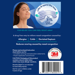 Breathe Right strips used during exercise to support breathing.