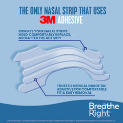 Breathe Right nasal strips demonstrating snoring relief during sleep.