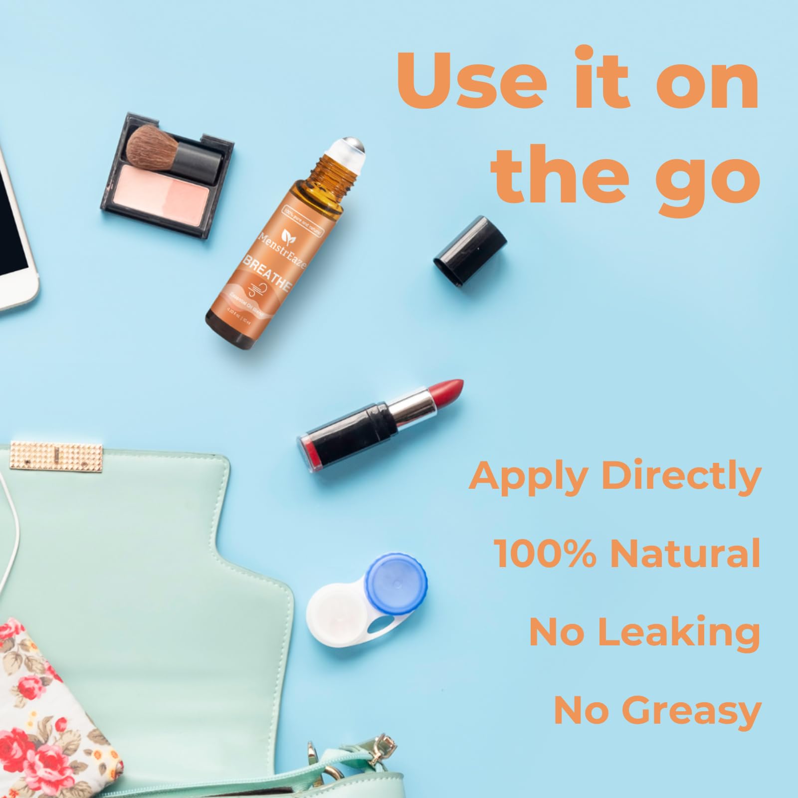 Portable roll-on bottle ideal for travel