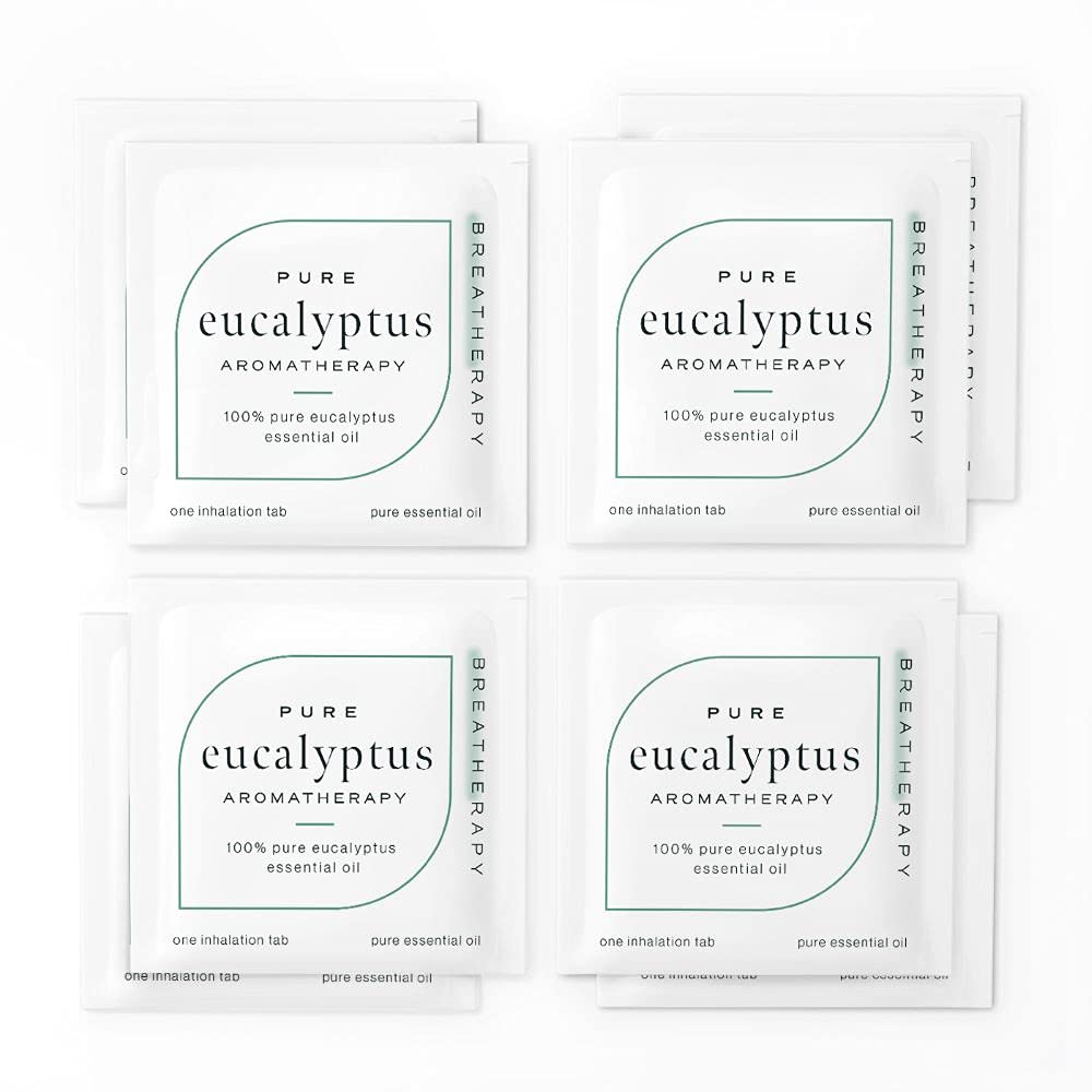 Breatherapy eucalyptus aroma patch with foil removal ready to diffuse scent