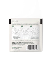 Breatherapy Balance patch geranium oil drop emphasizes floral scent for mood support