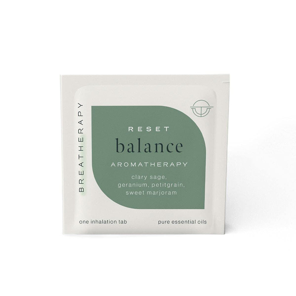Breatherapy Balance patch petitgrain closeup highlights uplifting, refreshing aroma