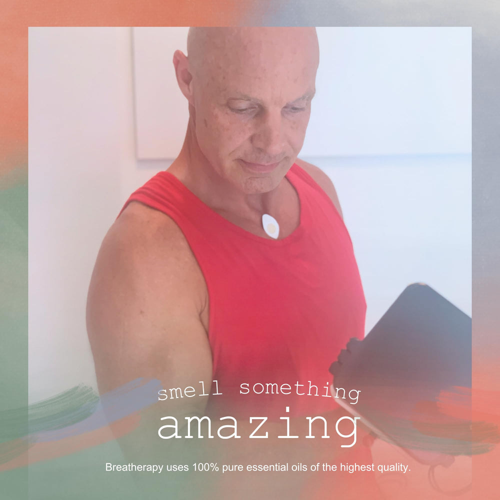 8-pack inhalation tabs showing two of each blend: Energy, Focus, Balance, Grounding