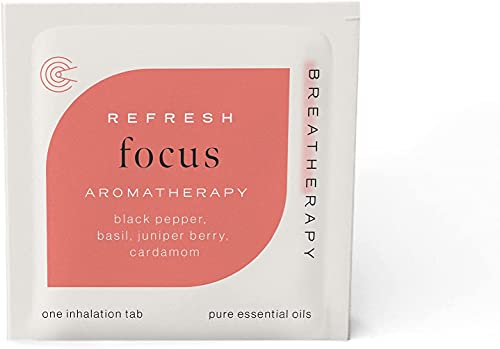Breatherapy branding and natural oils label on the packaging