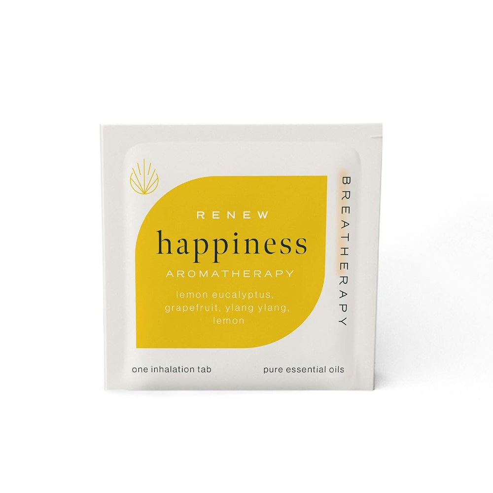 Breatherapy Happiness Patch on clothing shows wearable mood support