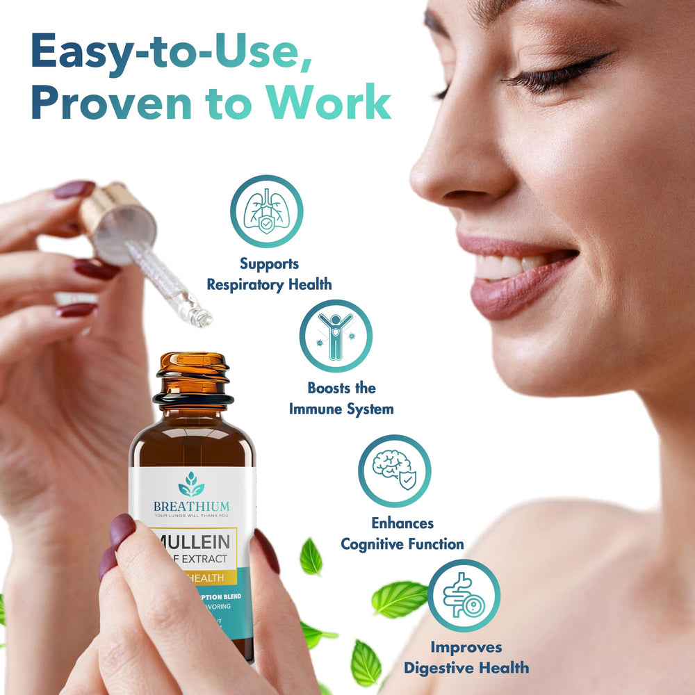 Breathium Mullein Drops product label