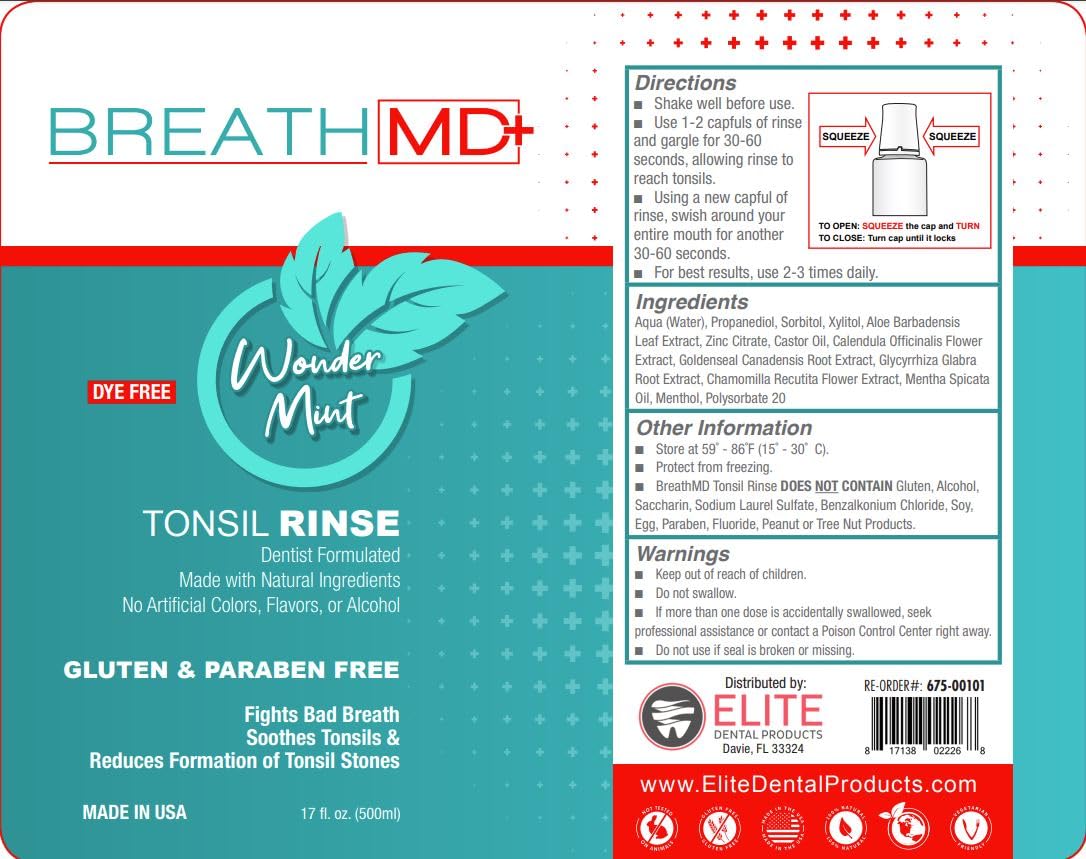 USA Made badge for BreathMD Tonsil Rinse