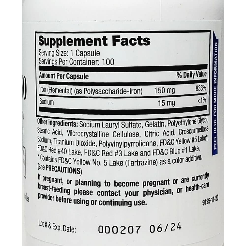 Non-blister packaging concept for Breckenridge Ferrex 150 capsules