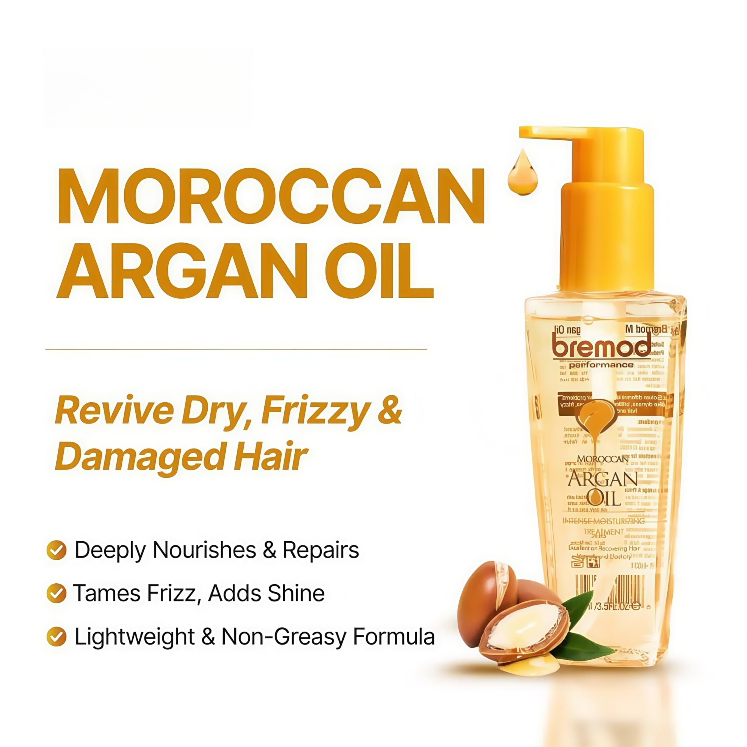 Bremod Performance anti-frizz finish on styled hair.