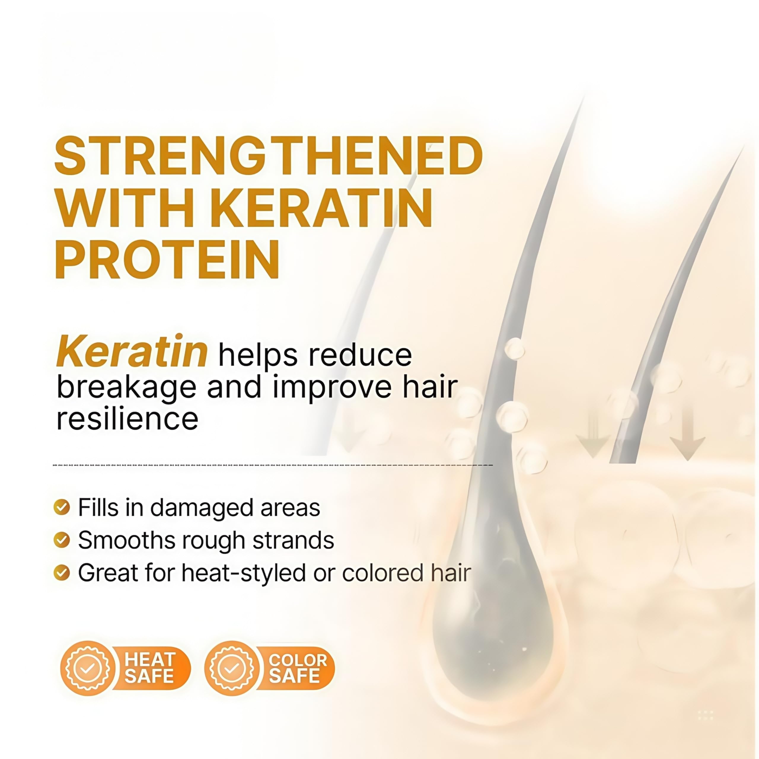Bremod Performance argan oil serum being applied to hair for shine.