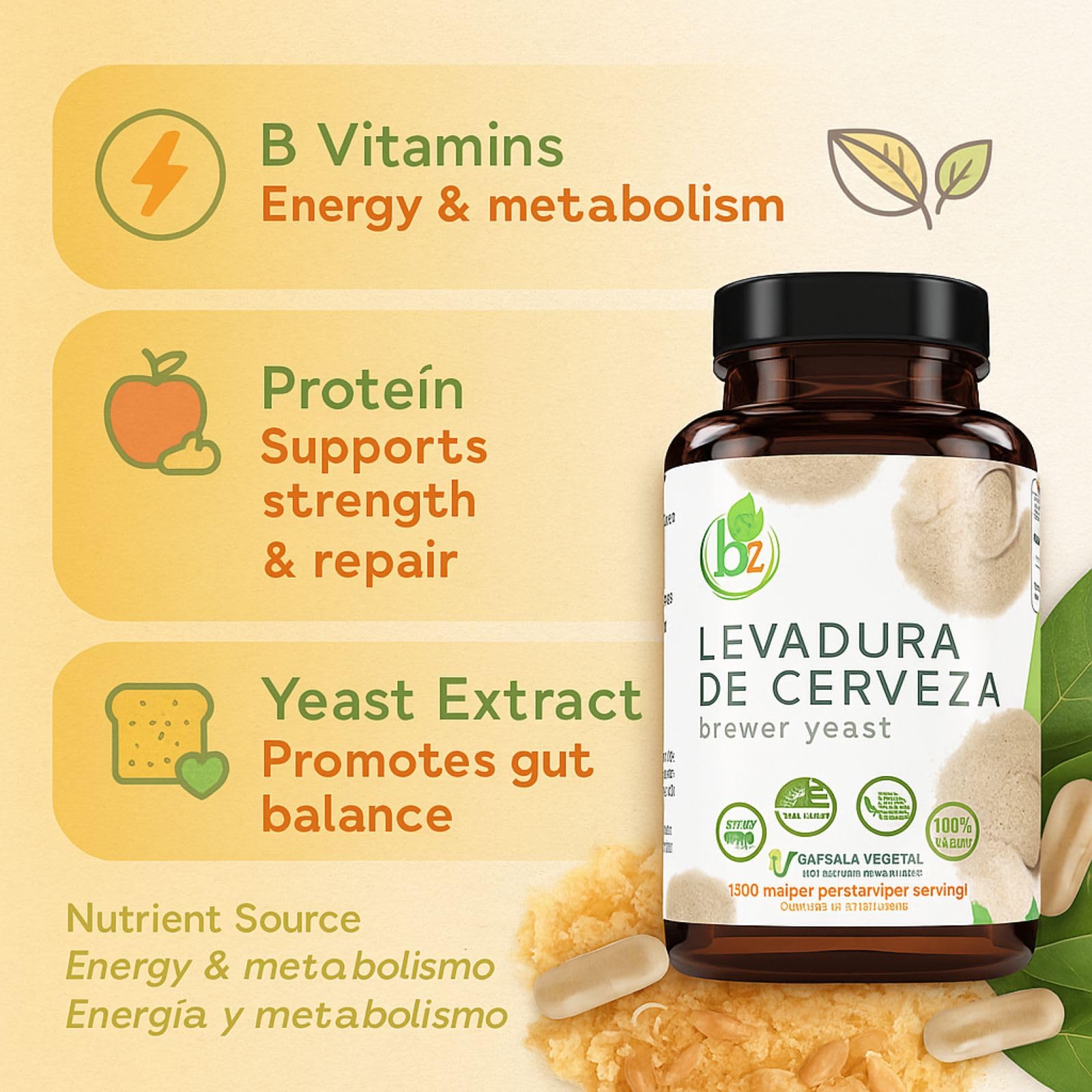 Brewer's Yeast capsules providing immune support