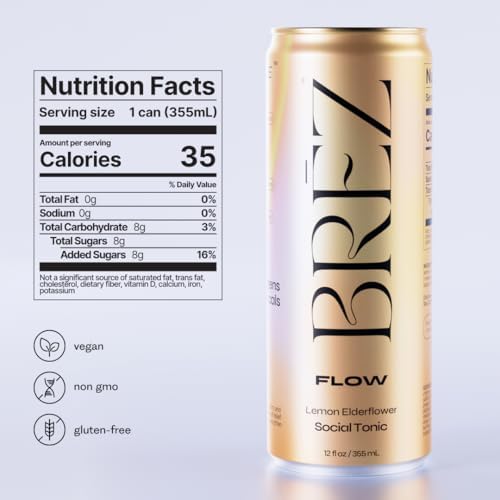 BREZ Flow 8-pack back view with nutrition