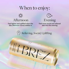 Close-up of BRĒZ Flow can label