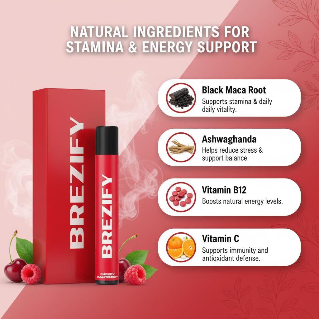 Stamina Boost cherry-berry blend close-up from Zen Harmony Set