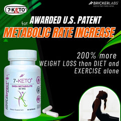 Nutrition facts and label details for 7-Keto DHEA metabolite