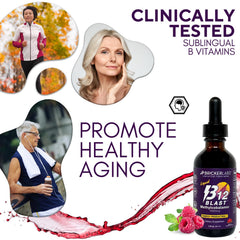 B12 Blast bottle showing 59 servings