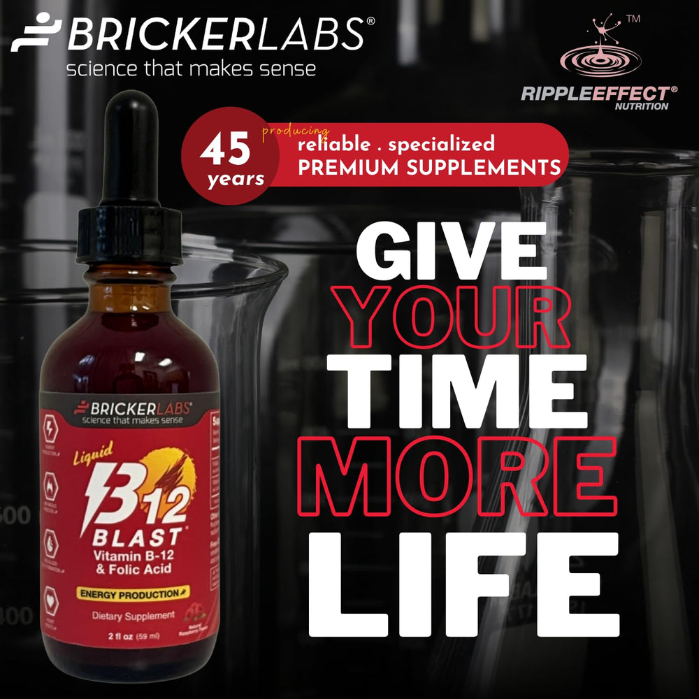 Bricker Labs B-12 Blast supports healthy aging and energy